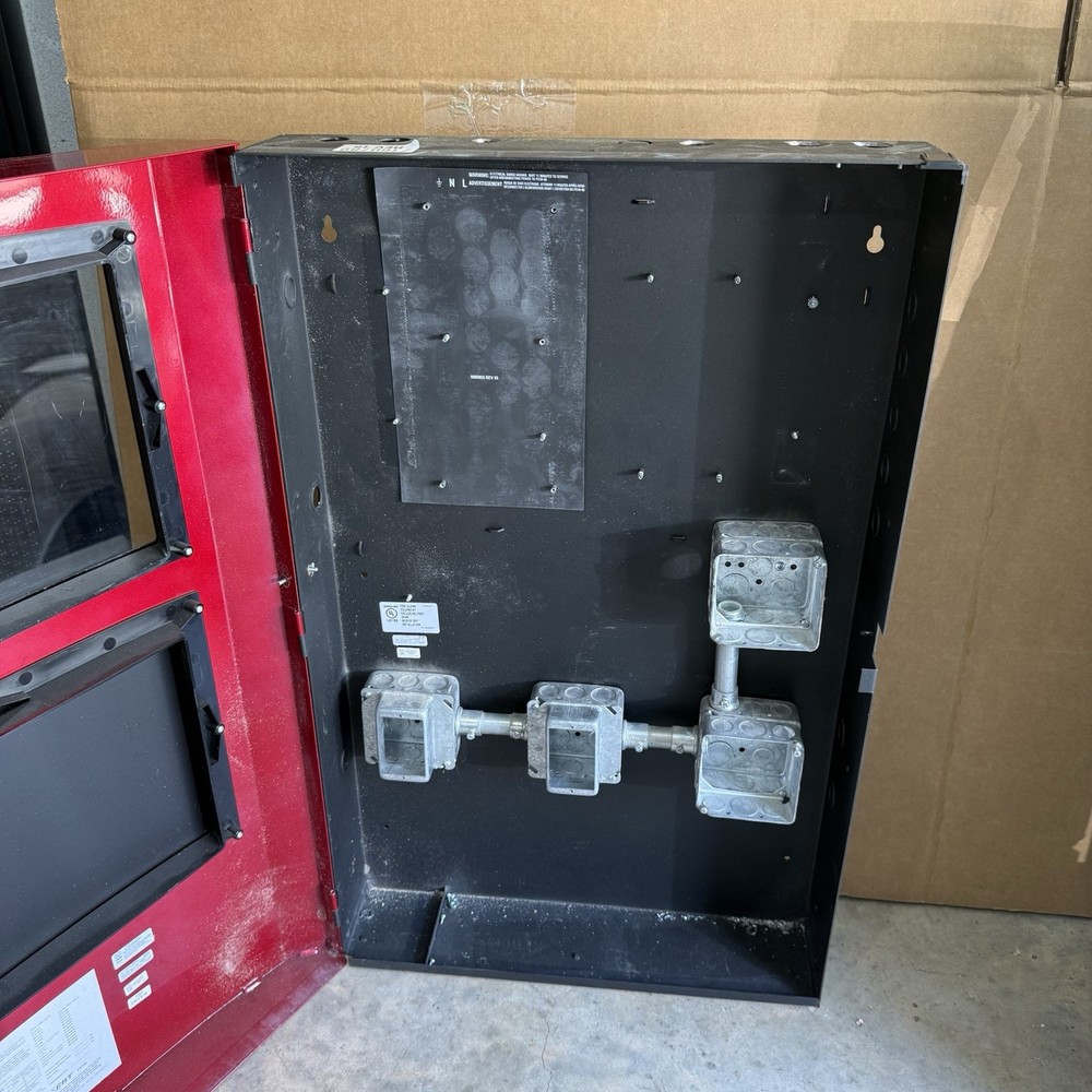 EST 4X-CAB6DR Fire Alarm Control Cabinet Enclosure - Red