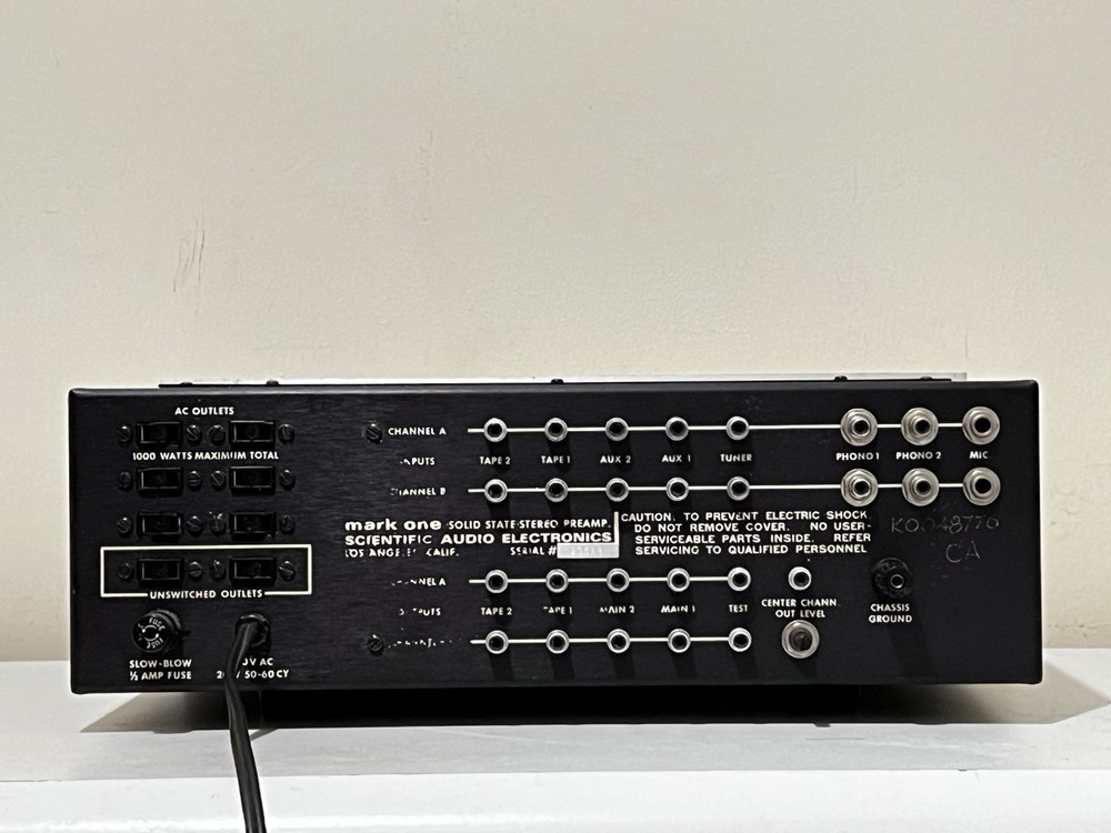 SAE Mark 1 One Preamplifier