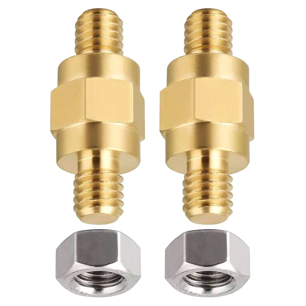 2 Set anti-rust, anti-corrosion Side Post Brass Stud Bolt Adapter Extender Screw