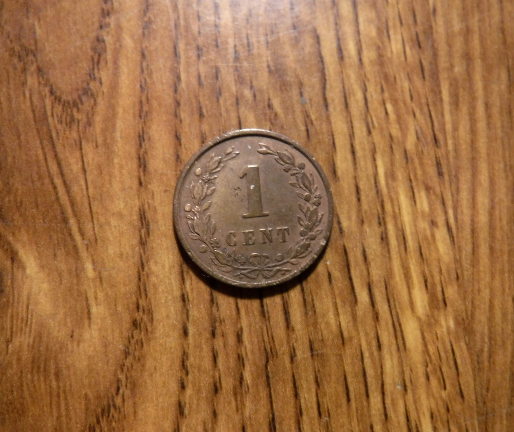 NETHERLANDS 1 CENT 1884 COIN (787)