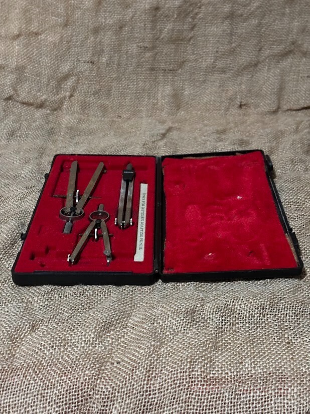Dietzgen Stellar 1970’s Drafting Set 1288-3 Multiple Part Hard Case Some Missing