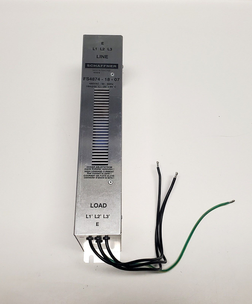 Schaffner FS4874-18-07 480VAC  line filter 3 phase