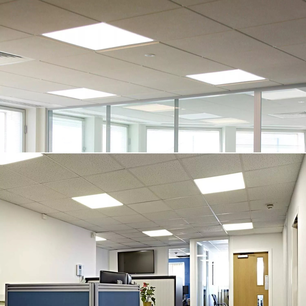 18Pack 2x2 LED Panel Troffer Lights 5000K White Dimmable Drop Ceiling Light