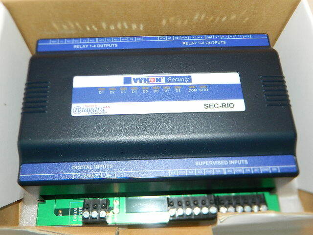 NEW VYKON SECURITY SEC-RIO REMOTE I/O MODULE JACE 8000
