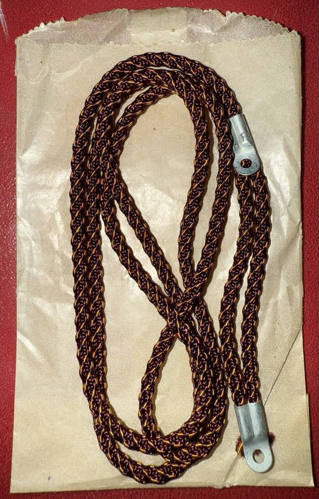 WW2 Gold And Purple Dog Tag Cord NOS With Package