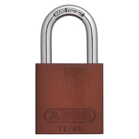 Abus 19331 Keyed Padlock, Open, Rectangular Aluminum Body, Hardened Steel