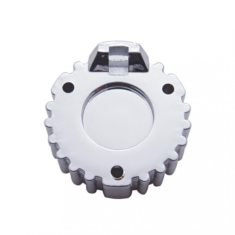 Small Chrome Plastic Diagnostic Port Cover - Plain