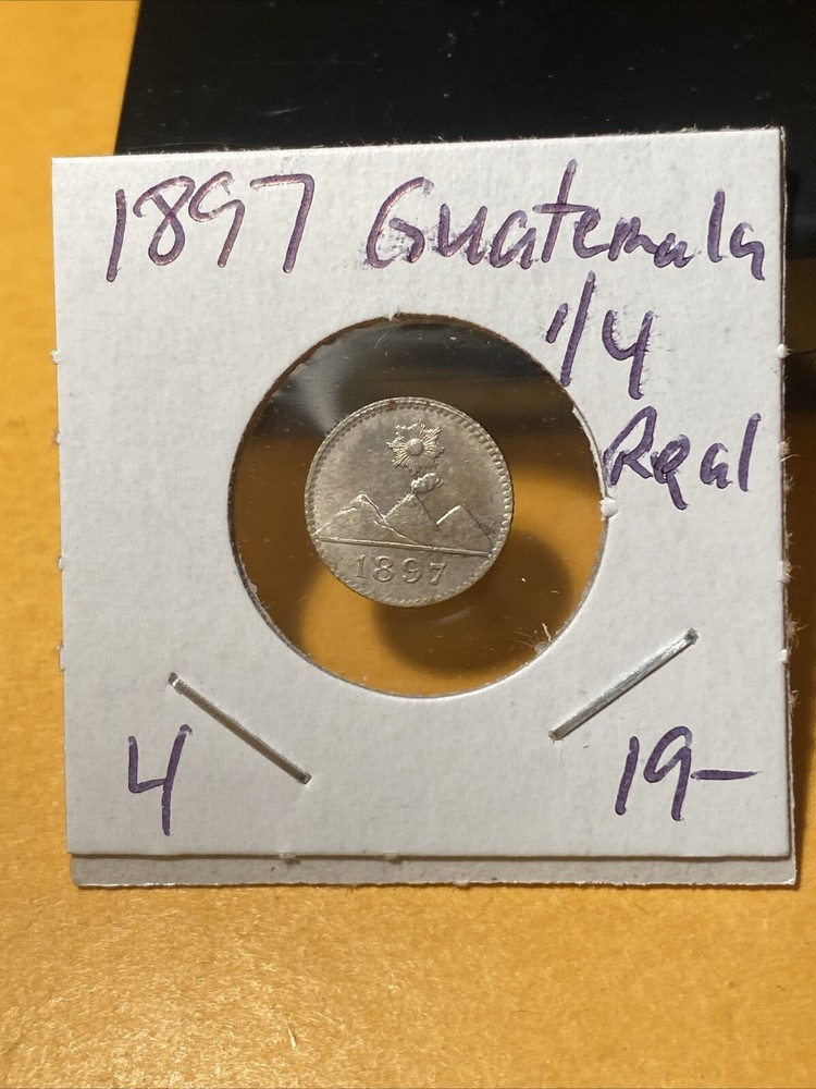 1897  GUATEMALA 1/4 REAL BU