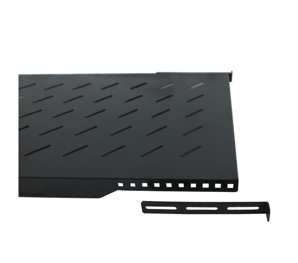 Fixed Rack Server Shelf 1U 19" 4 Post Rack Mount Adjustable 30"-35"