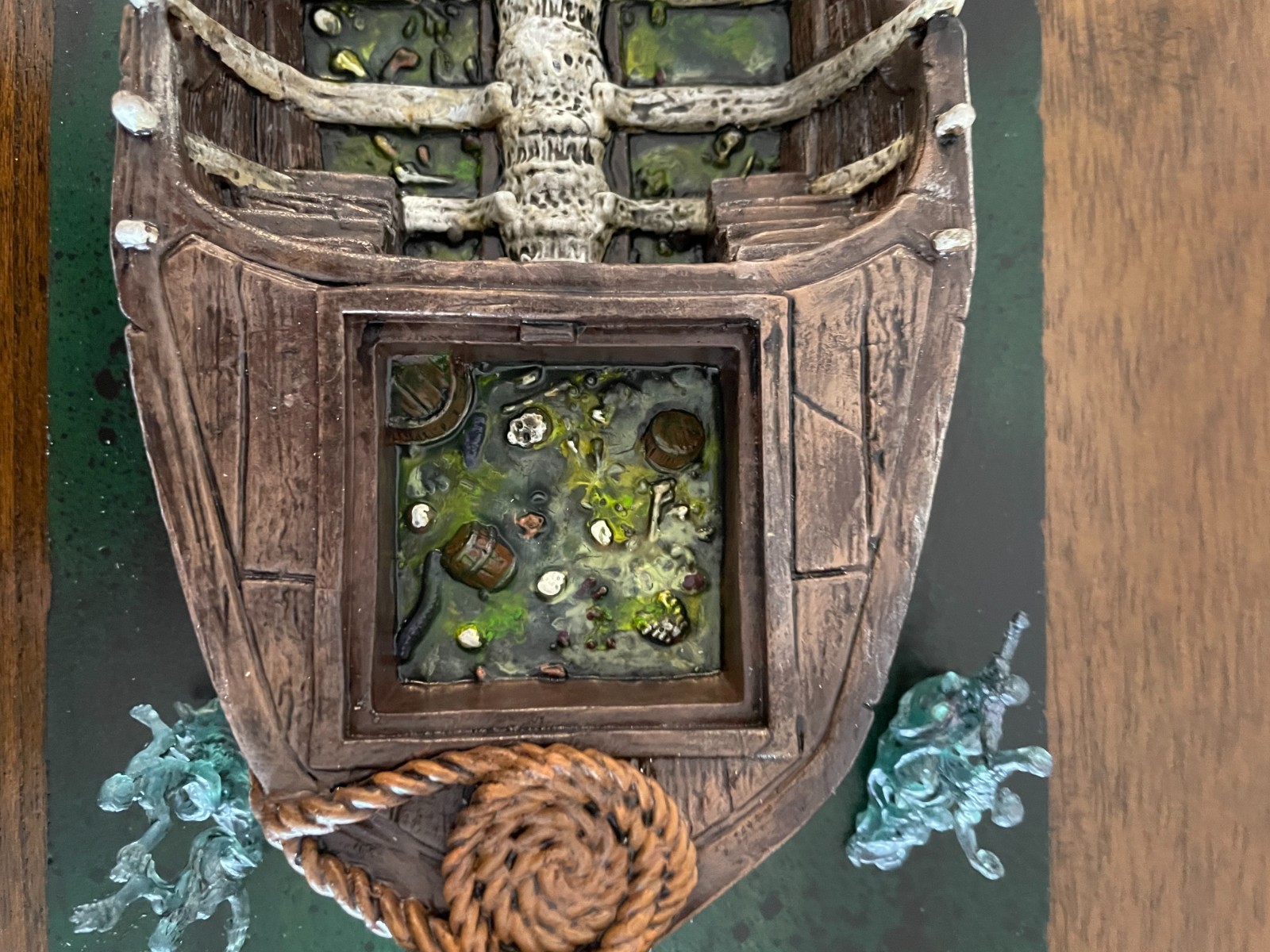 Stygian Barge -Bones Plastic - Reaper - Well Painted and Based