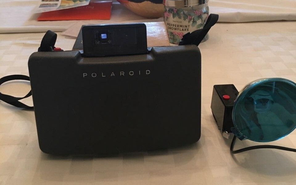 Polaroid Countdown M60 Automatic Land Camera #268 Flashgun and manual