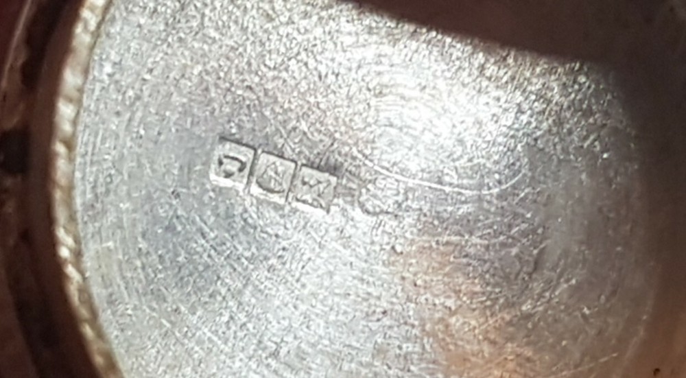 Antique Solid Silver Pill Box