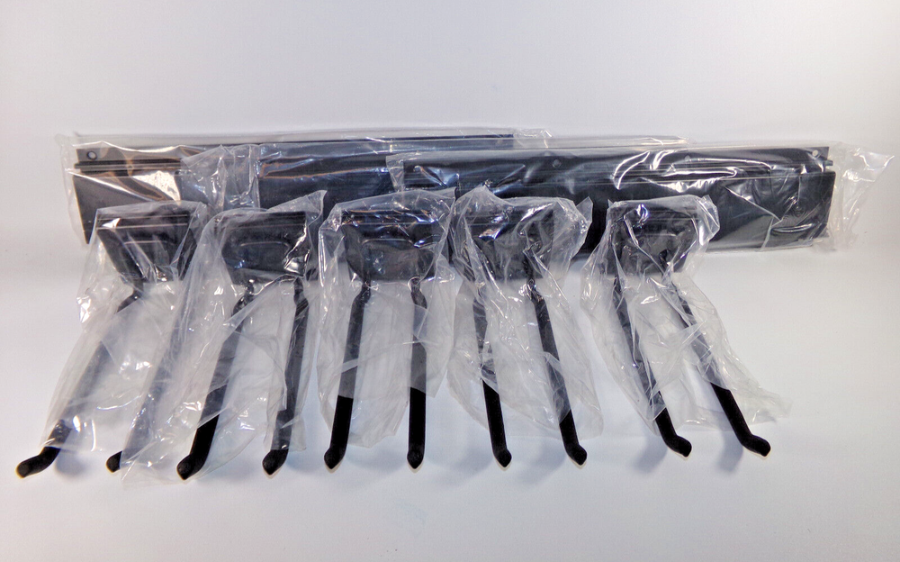 NEW Garage Tool Organizer Wall Mount, 8-piece (5 Hooks, 3 Racks)