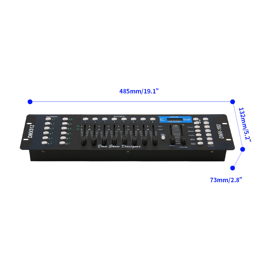 192 Channel Operator Console Controller For Stage DJ Party Lighting DMX 512