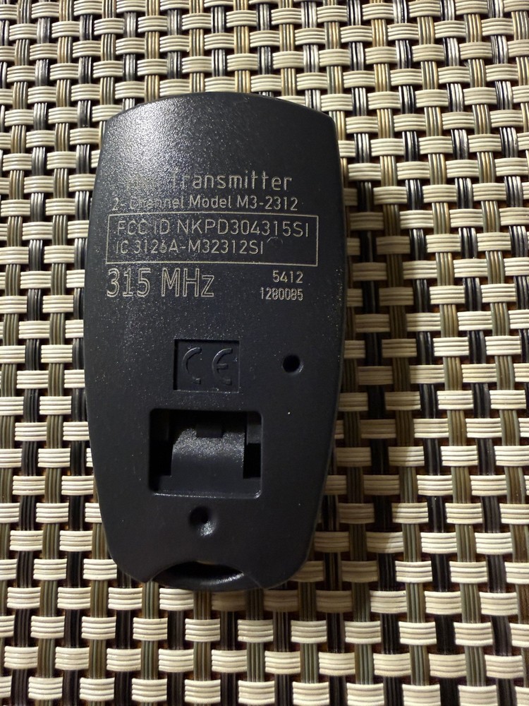 Marantec M3-2312 2-Button 2 Channel Mode Garage Door Opener Remote