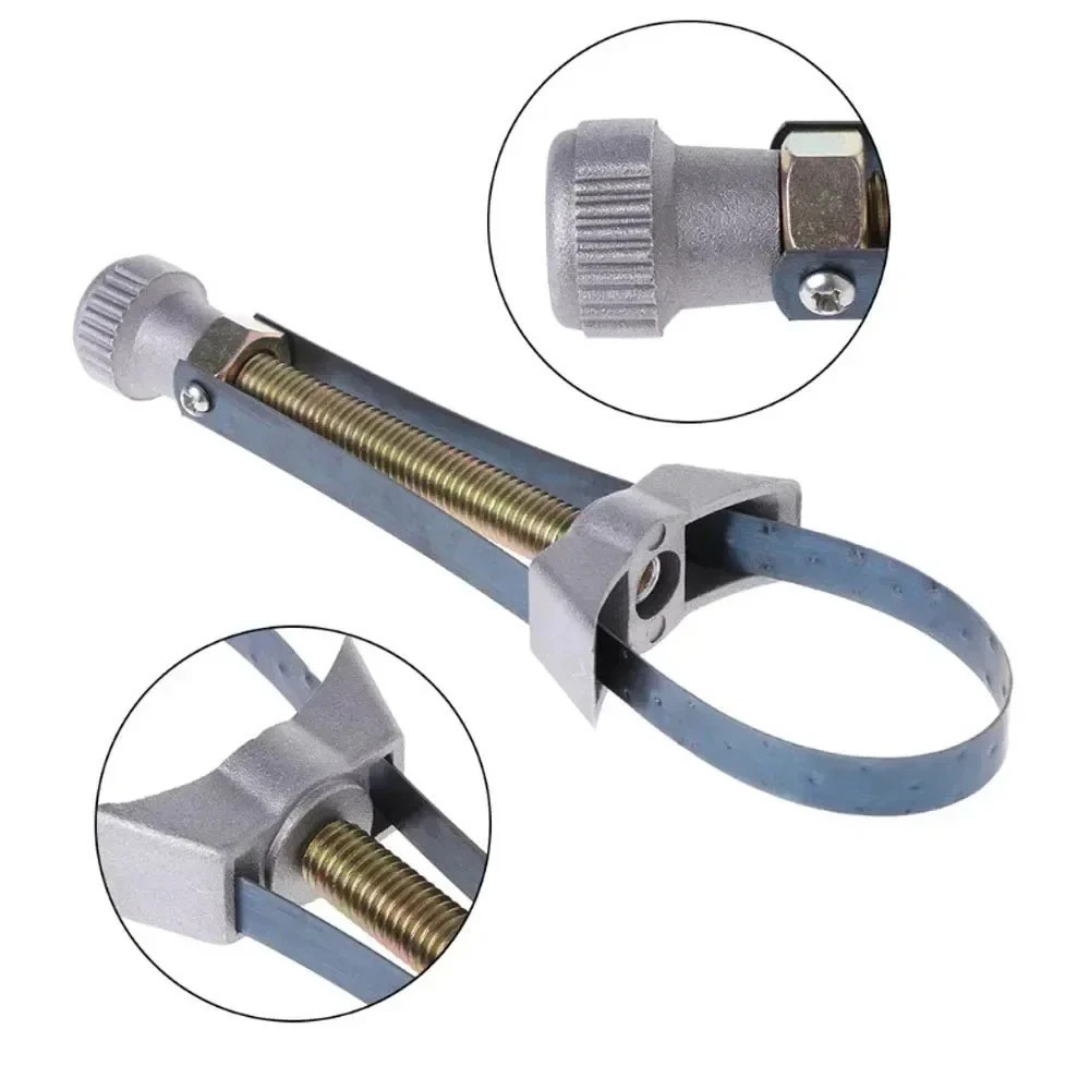 Oil Filter Removal Tool Strap Wrench Diameter Adjustable 60mm To 120mm Car Auto