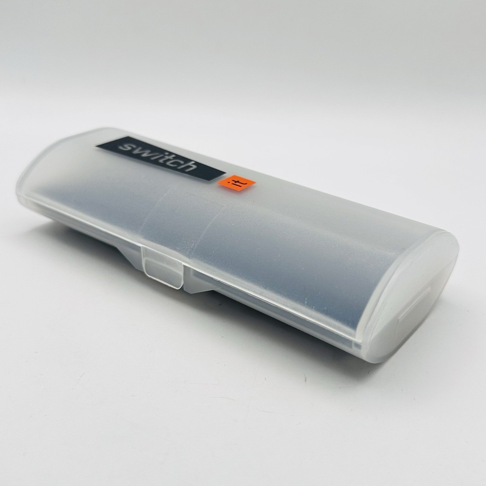 Switch It Case Glasses Case Glasses Arms Logo Transparent Hard Shell New