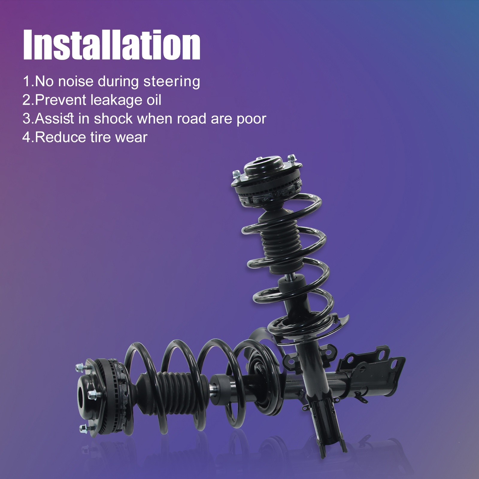 2PCS Front Shock Struts Assembly For Dodge Grand Caravan Chrysler Town & Country