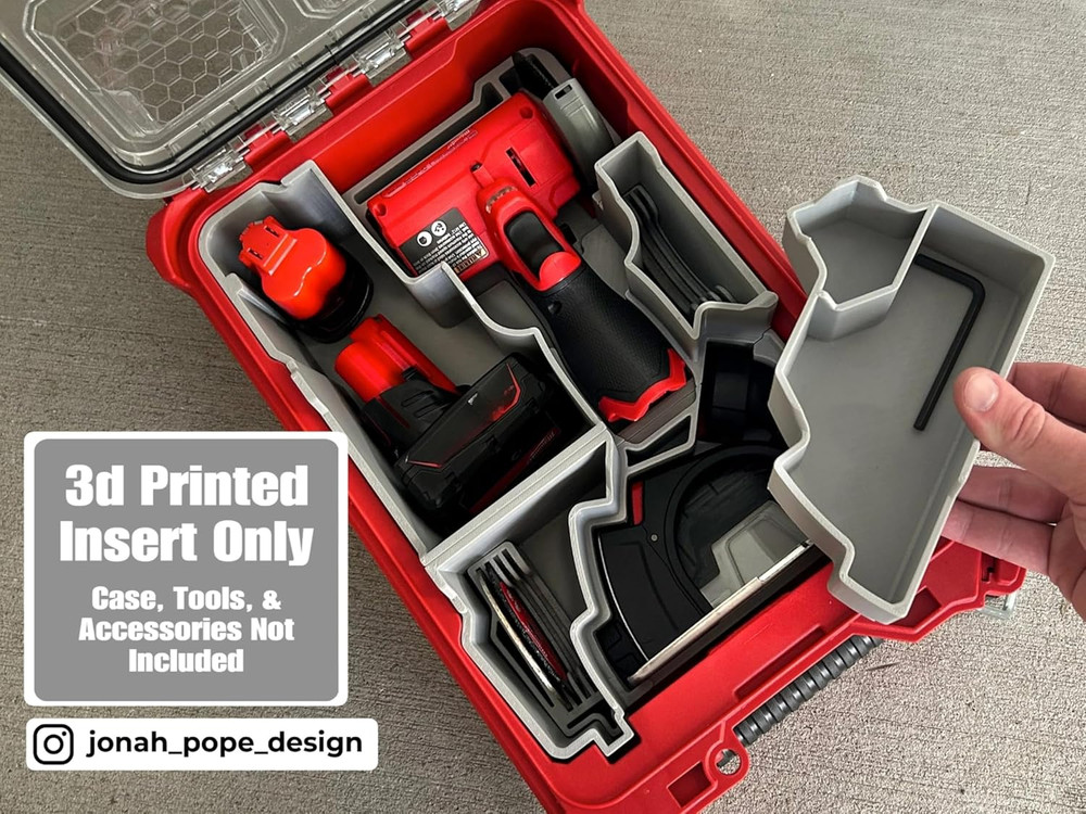 Jonah Pope Design 3D Printed Insert Designed for M12 Cut off Tool and Packout Or