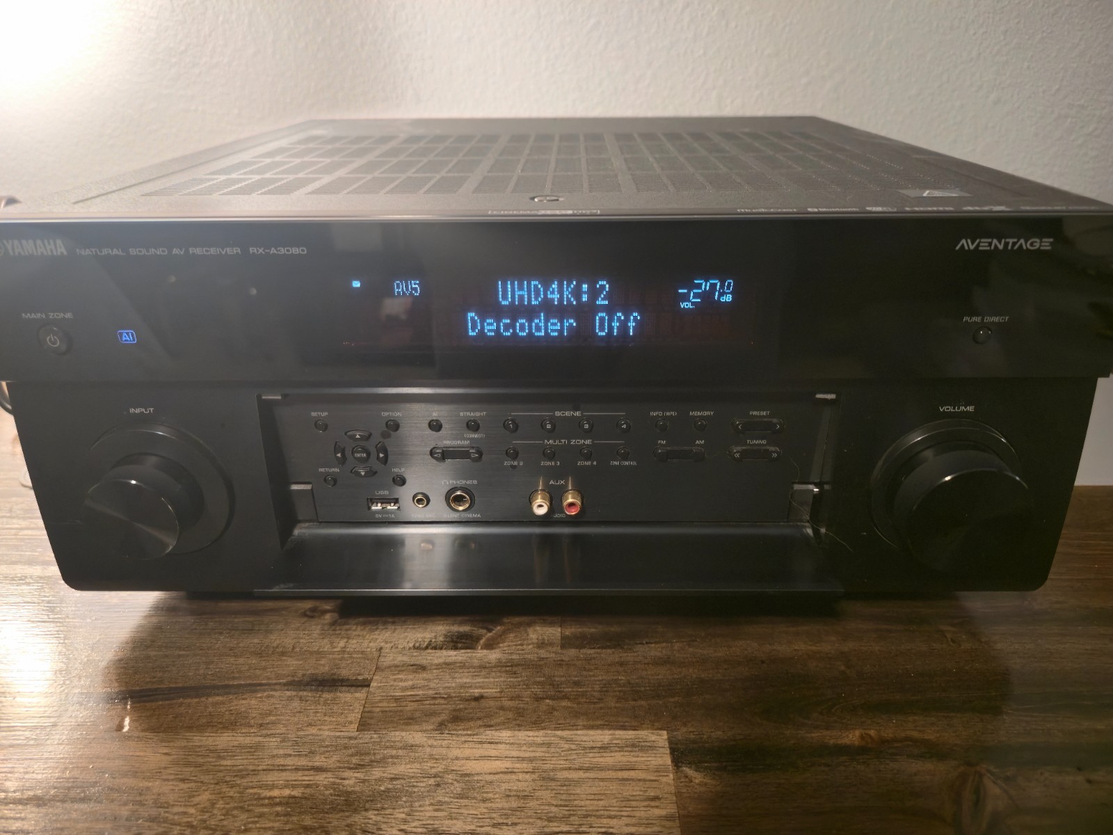 YAMAHA RX-A3080 AVENTAGE 9.2-Channel AV Receiver Dolby Atmos DTS-X Bluetooth