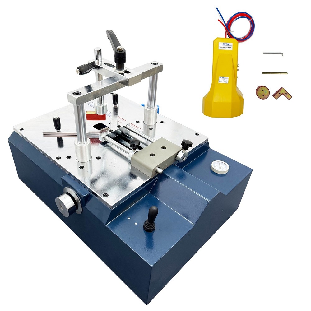 7/10/12/15MM Adjustable Desktop Pneumatic Picture Frame Nail Angle Machine