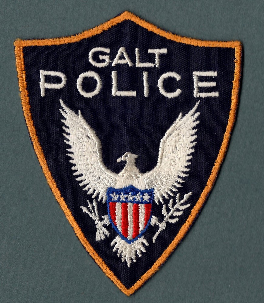 Galt California Police Patch