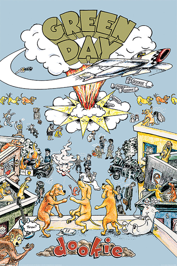 Green Day - Music Poster (Dookie - Album Cover) (Size: 24" x 36")