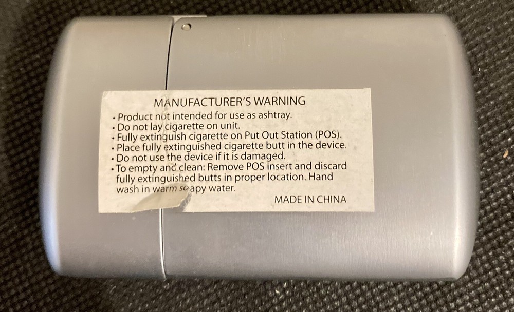 Metal Cigarette Pocket Put Out Station