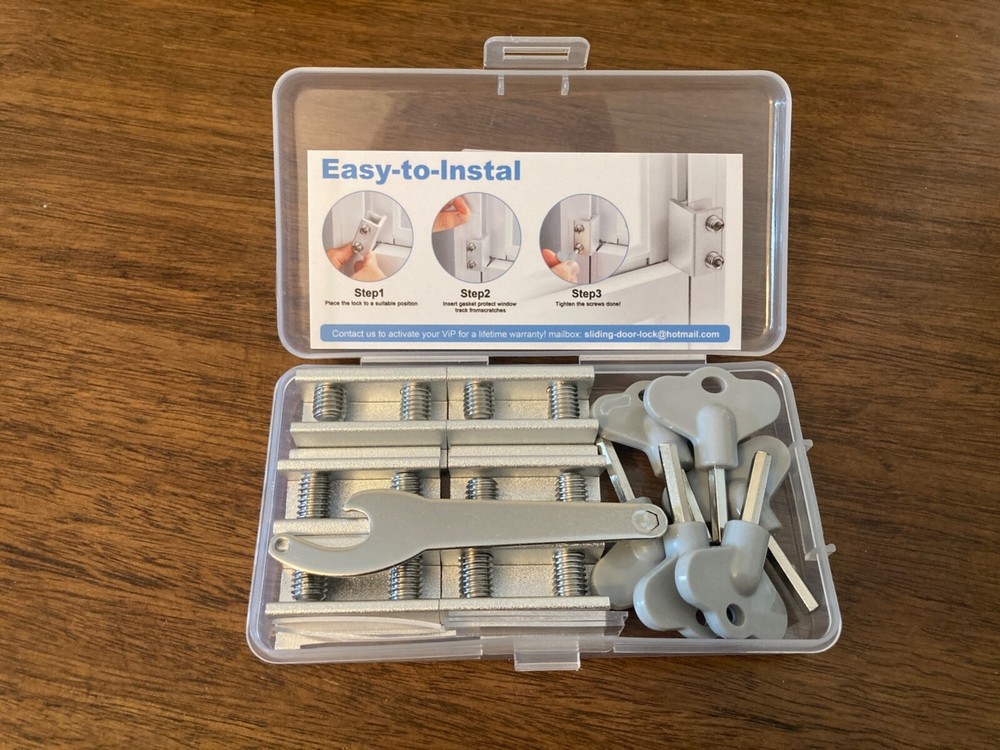 6 Sets Security Window Locks with Keys for Vertical Horizontal Sliding Windows