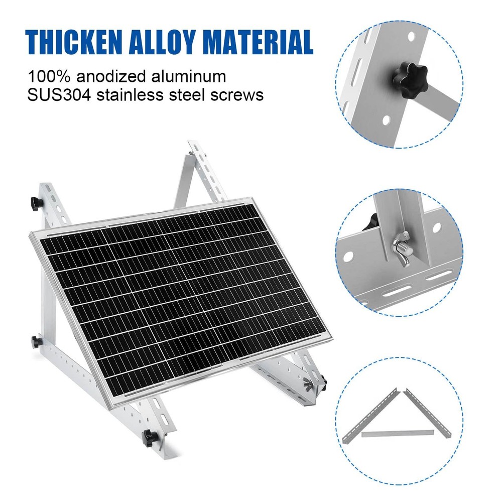 Solar Panel Mount Brackets, 2 Sets 45 inch with Foldable Tilt Legs, Suitable ...