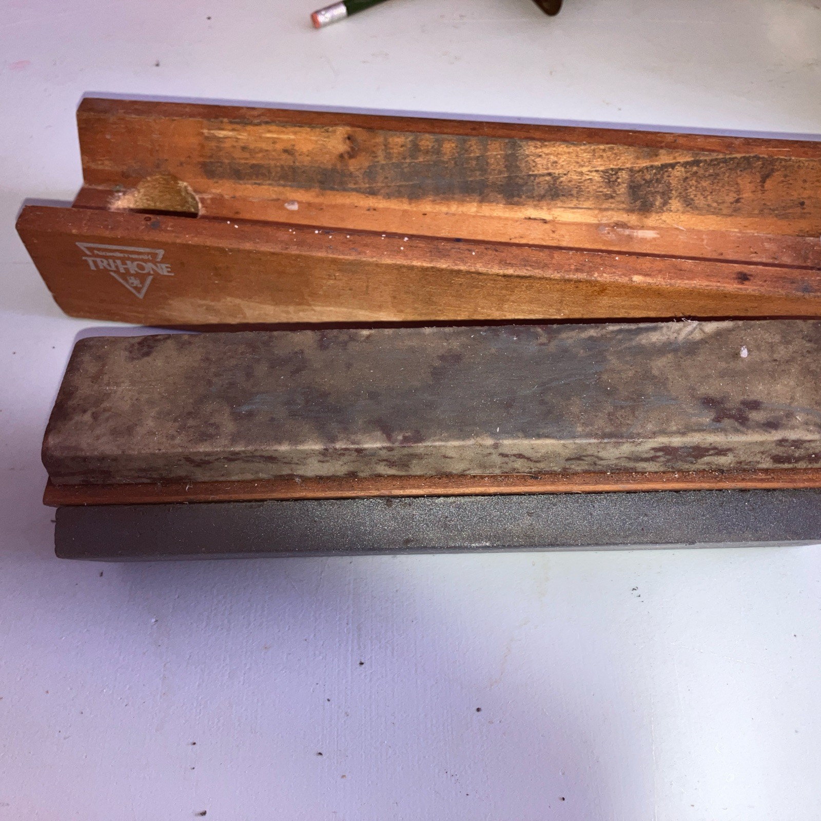 Vintage Smith Tri-Hone 3 Sharpening Stone System Corse Fine