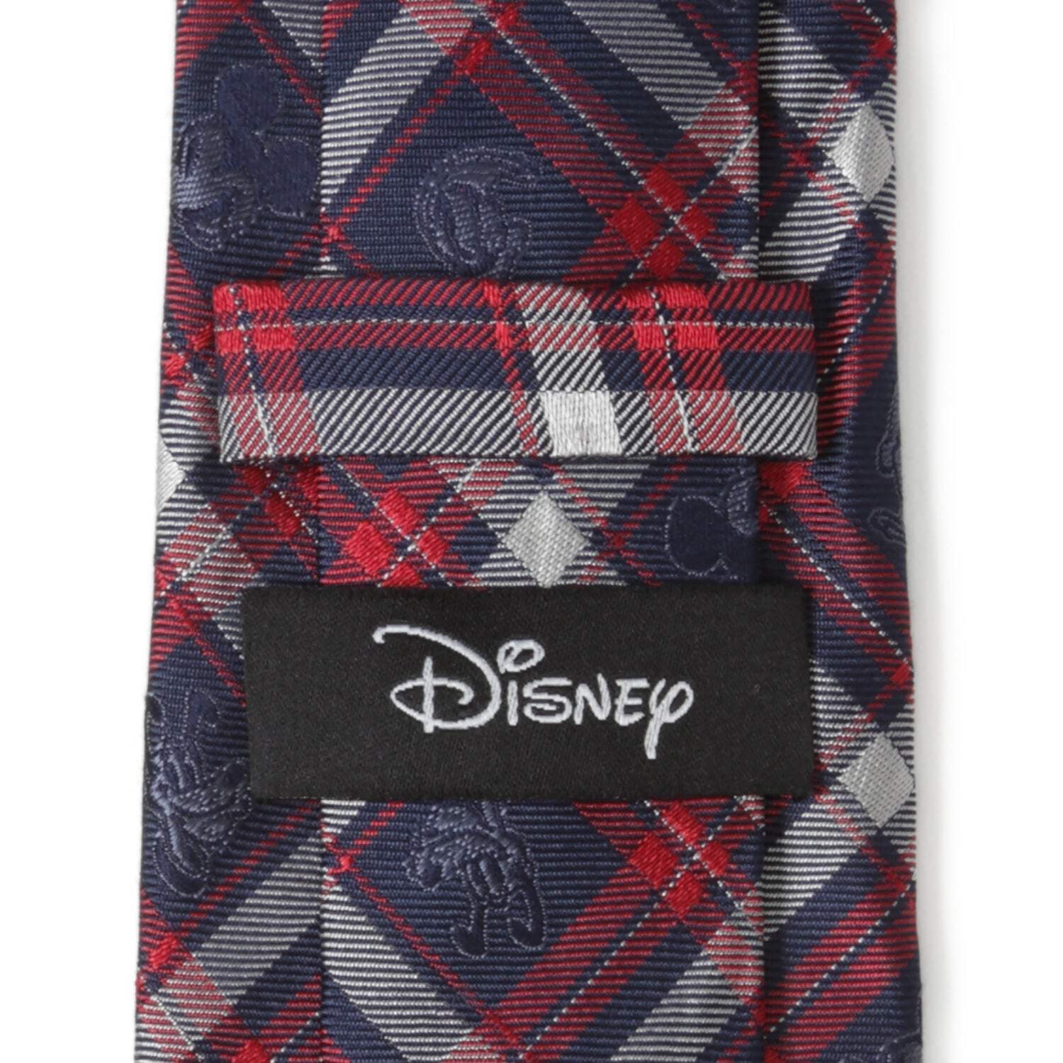 👔 Disney Mickey and Friends Navy Plaid Men's Tie
