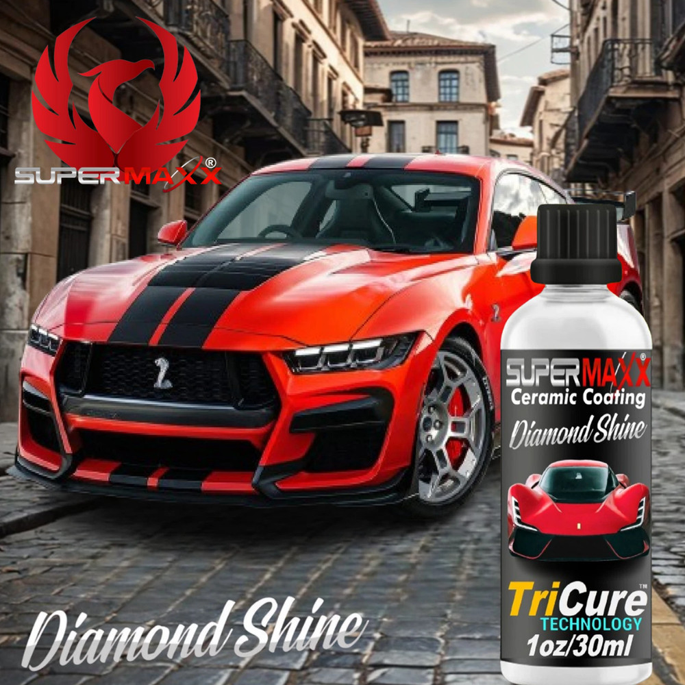 CERAMIC CAR COATING "POLYSILAZANE" ADVANCED "TRICURE TECHNOLOGY" HIGH GLOSS KIT