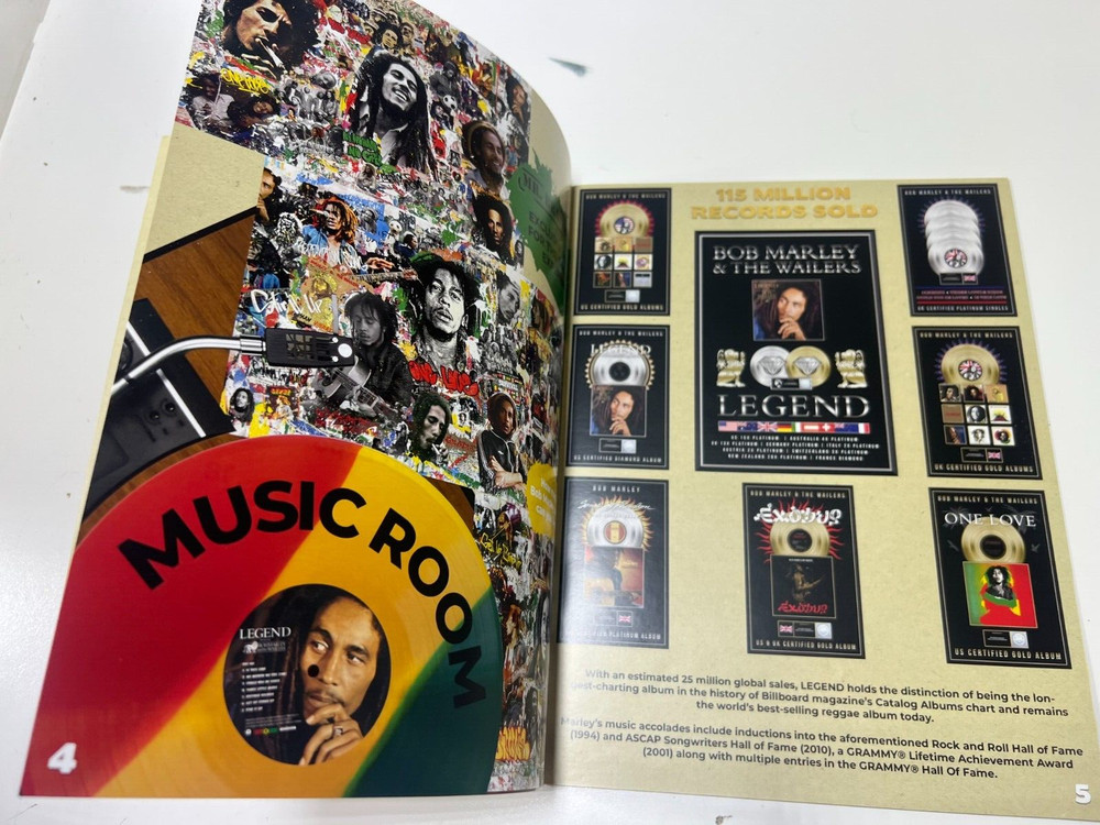 BOB MARLEY ONE LOVE EXPERIENCE BOOK PROGRAM NEW!! ORIGINAL, OFFICIAL