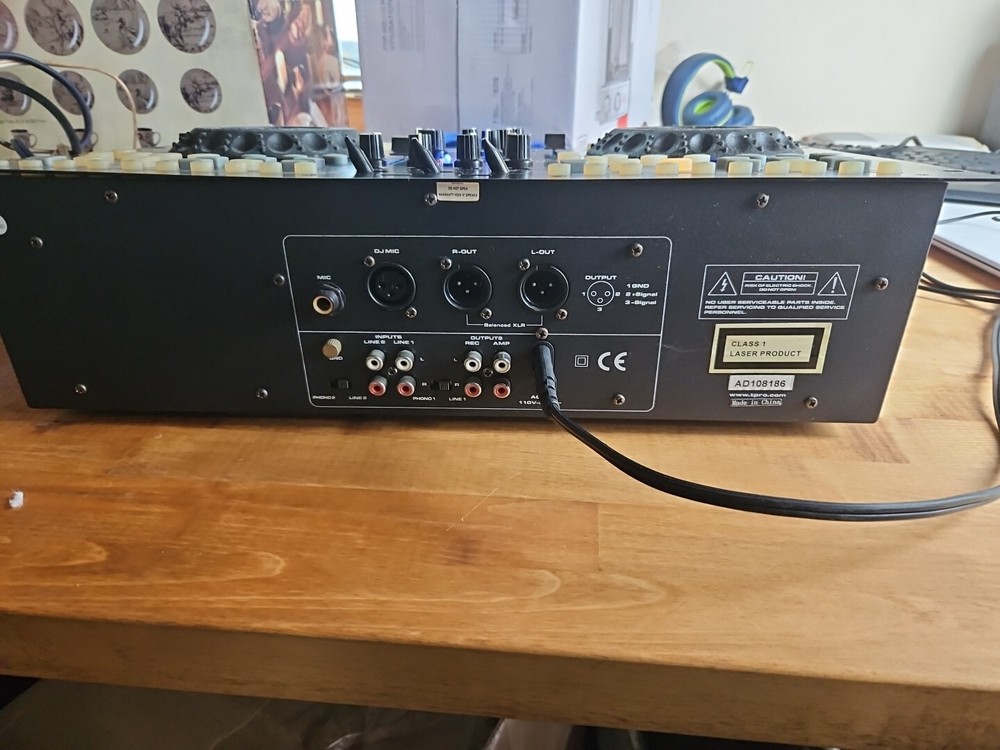 Technical Pro DMXP6 Double CD Mixer with USB, Scratch and BPM