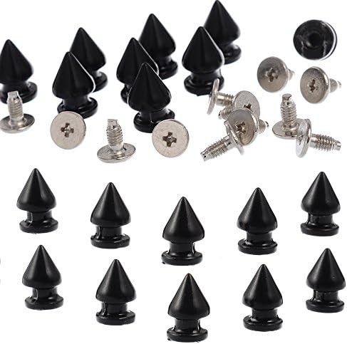 50 Sets Black Metal Tree Spikes Studs