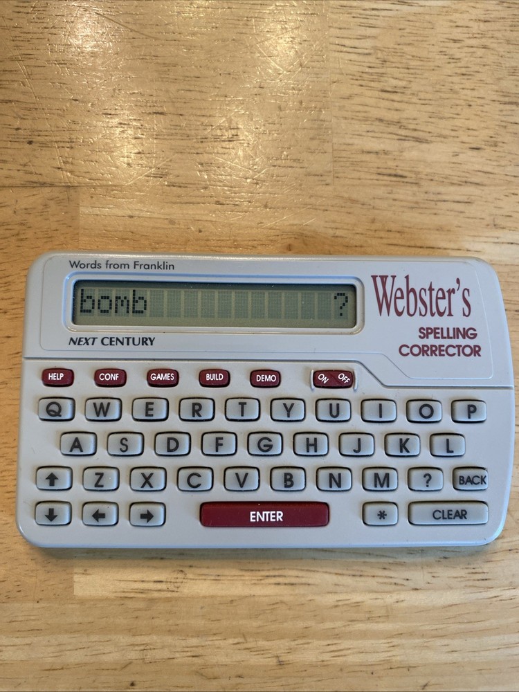 Websters 1994 Franklin Spelling Corrector Word Games NCS-101 works