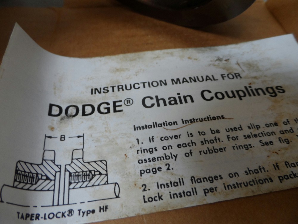 Dodge 6020H Taper Lock Chain Coupling Flange New