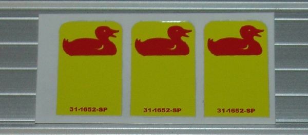 Williams HURRICANE Pinball Machine Drop Target Decal Set