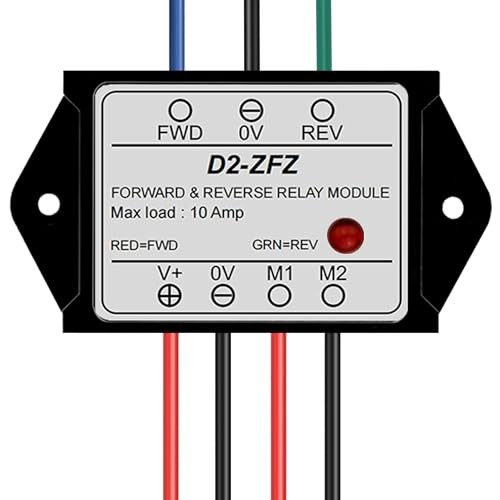 DC12V 10A Forward and Reverse Relay Module with LED Indicator,Suitable for