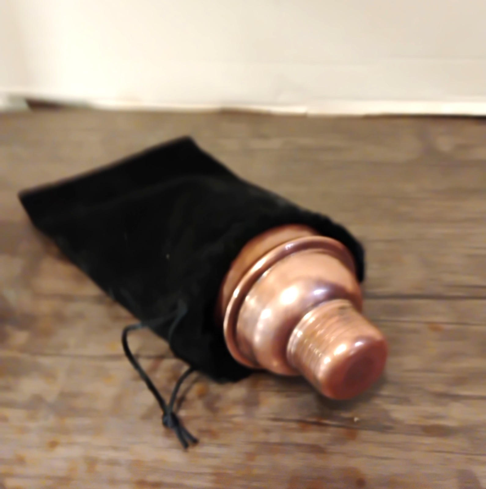 Solid Copper Miniature Personalized Cocktail Shaker w/Shot Glass & Carry Pouch