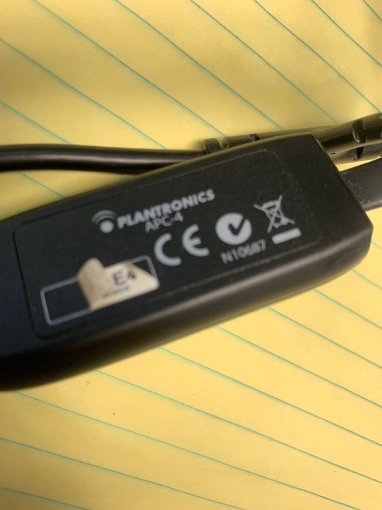 Plantronics APC‑4 IP Wireless Headset Hook Switch Cable 37978-01 FREE SHIPPING
