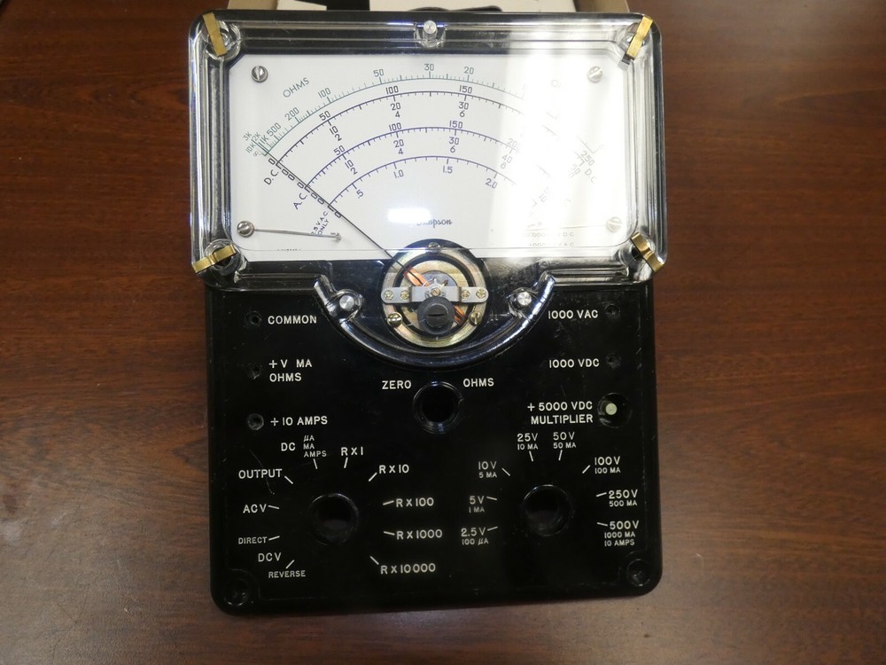 Simpson 15-803809 Multimeter Front Panel Navy AN-PSM-4 AN-PSM-4A
