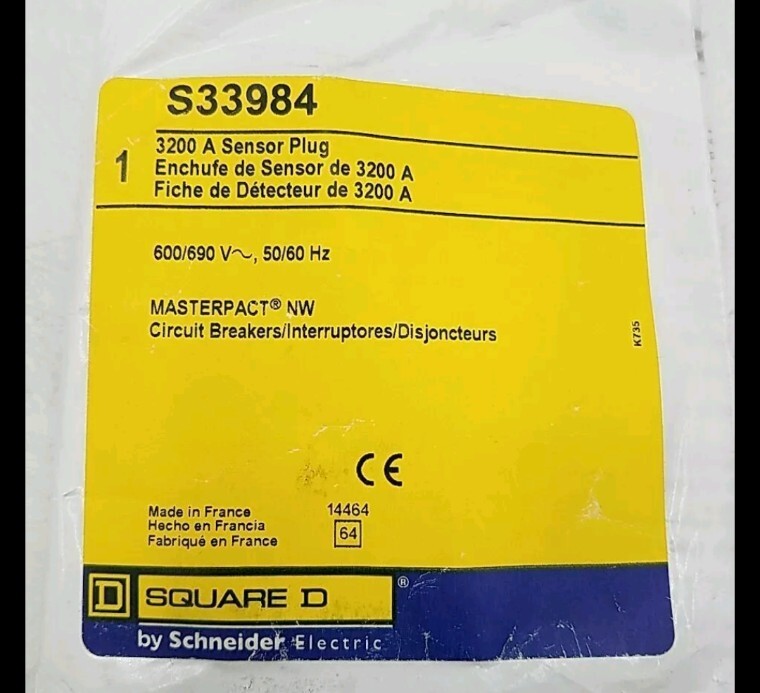 S33984 Square D 3200 Amp Sensor Plug