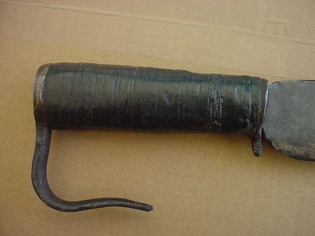 Old Hand Forged Heavy Hooked Blade Knife Machette
