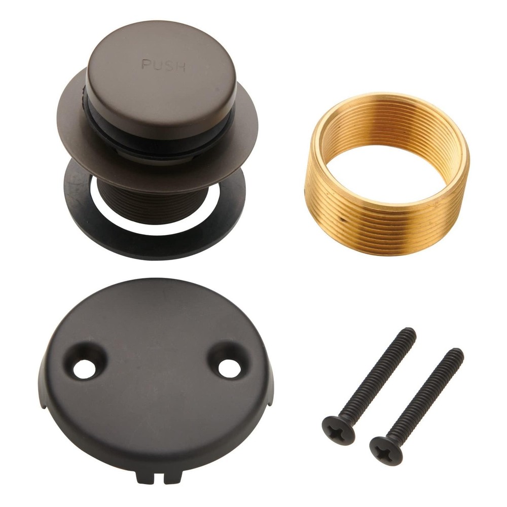 Bronze Tip Toe Bathtub Tub Drain Conversion Kit Assembly, Wellup Orb