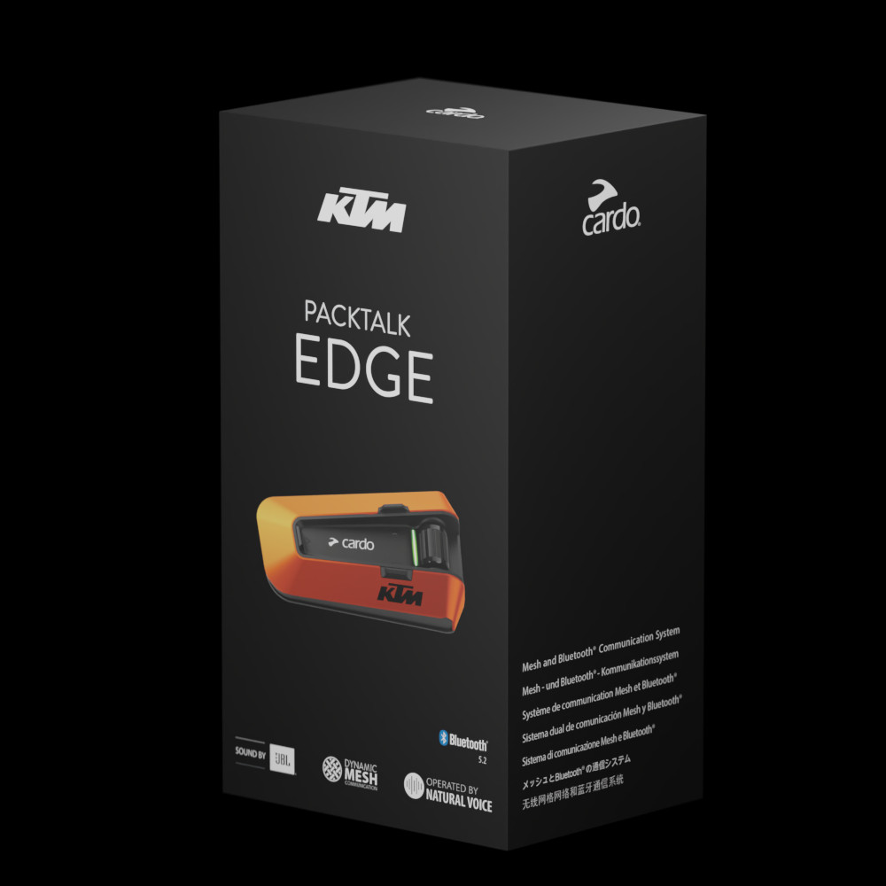 Cardo Packtalk Edge Single Ktm Edition Audio/Visual/Communication
