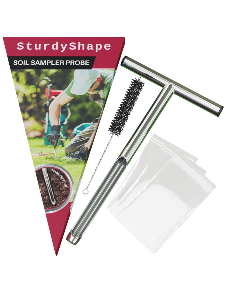 SturdyShape Soil Probe Sampler Kit (12 Inch) 12 Inch
