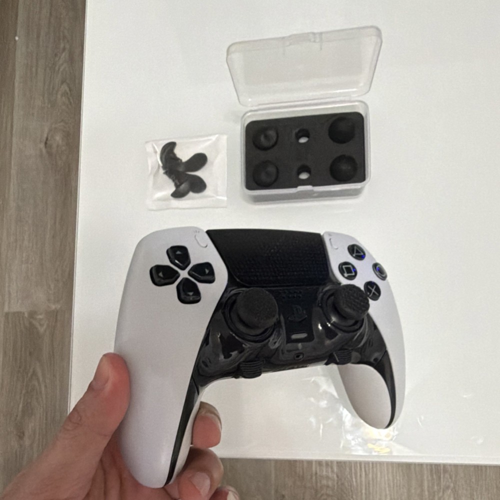 Sony DualSense Wireless Controller Bundle with Thumb Grips, Trigger Attachments…