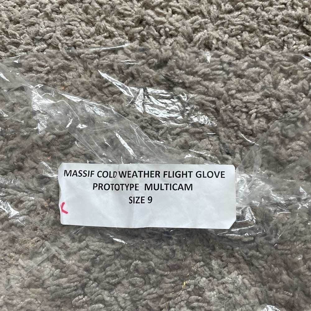 MASSIF Cold Weather Flight Gloves Prototype Multicam Size 9